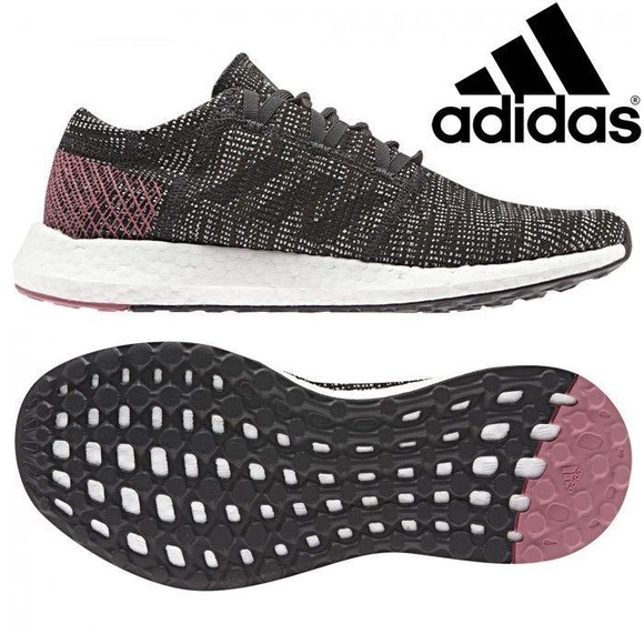 WOMENS ADIDAS PURE BOOST GO CARBON & GREYPINK SIZE 5.5 LIKE NEW - Picture 7 of 7